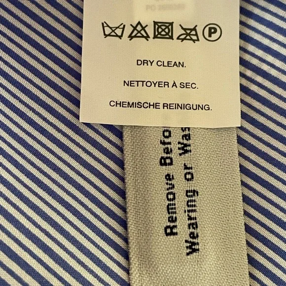 J Crew Women’s Size 6 Blue and White Striped Silk Halter Blouse - Picture 8 of 12